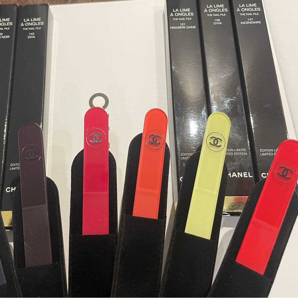 New. Limited Edition. Etched Glass Nail File. Chanel Codes Couleur